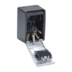 ABUS KeyGarage 787 BIG Schlüsseltresor silber mit 2 Haken Zahlenschloss