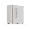 AeroCool D501A Midi Tower ohne Netzteil weiss/holz