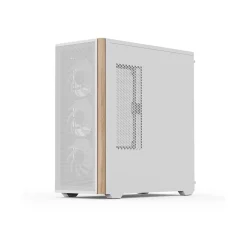 AeroCool D501A Midi Tower ohne Netzteil weiss/holz