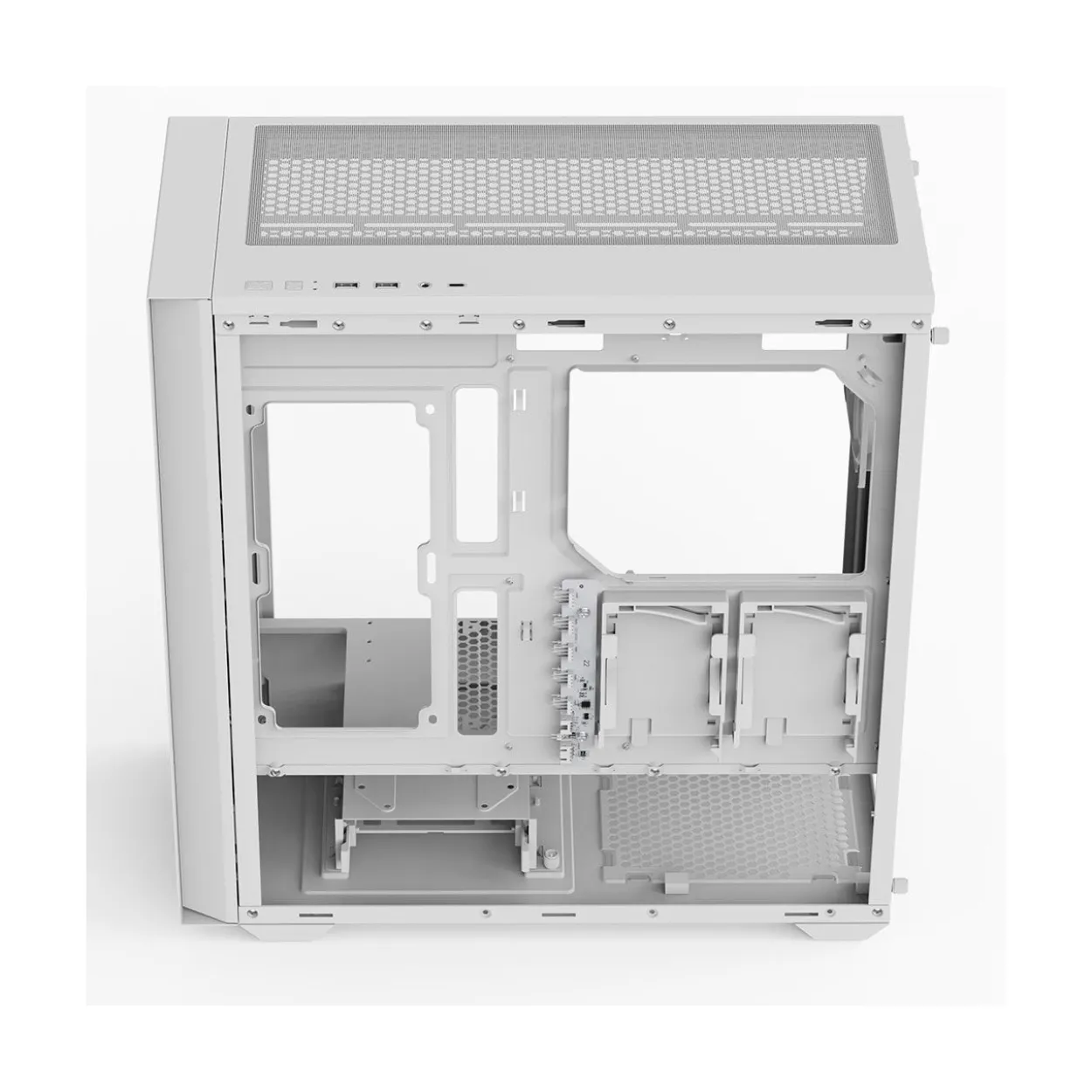 AeroCool D502A Midi Tower ohne Netzteil weiss
