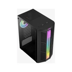 AeroCool Prime v2 ARGB mit Sichtfenster Midi Tower ohne Netzteil schwarz