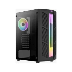 AeroCool Prime v2 ARGB mit Sichtfenster Midi Tower ohne Netzteil schwarz