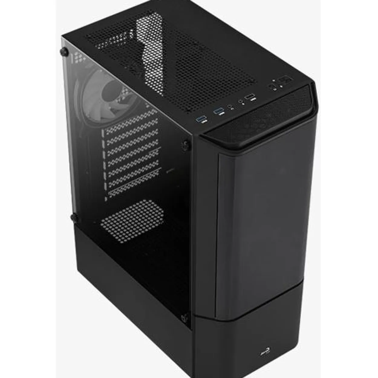 AeroCool Quantum V3 mit Sichtfenster Midi Tower schwarz