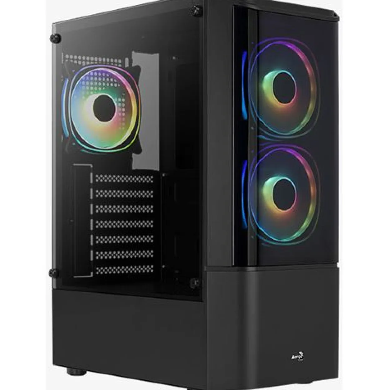 AeroCool Quantum V3 mit Sichtfenster Midi Tower schwarz