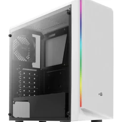 AeroCool Rift mit Sichtfenster Midi Tower ohne Netzteil weiss