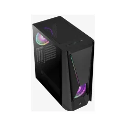 AeroCool Visor mit Sichtfenster Midi Tower ohne Netzteil schwarz