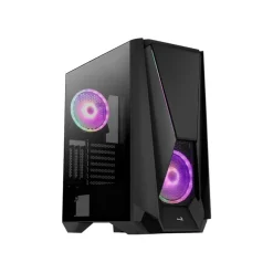 AeroCool Visor mit Sichtfenster Midi Tower ohne Netzteil schwarz