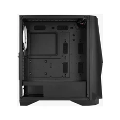 AeroCool Visor mit Sichtfenster Midi Tower ohne Netzteil schwarz