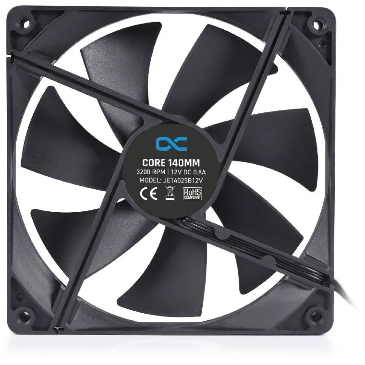 Alphacool Core PWM 140x140x25mm 0-3200 U/min 51-53 dB(A) schwarz