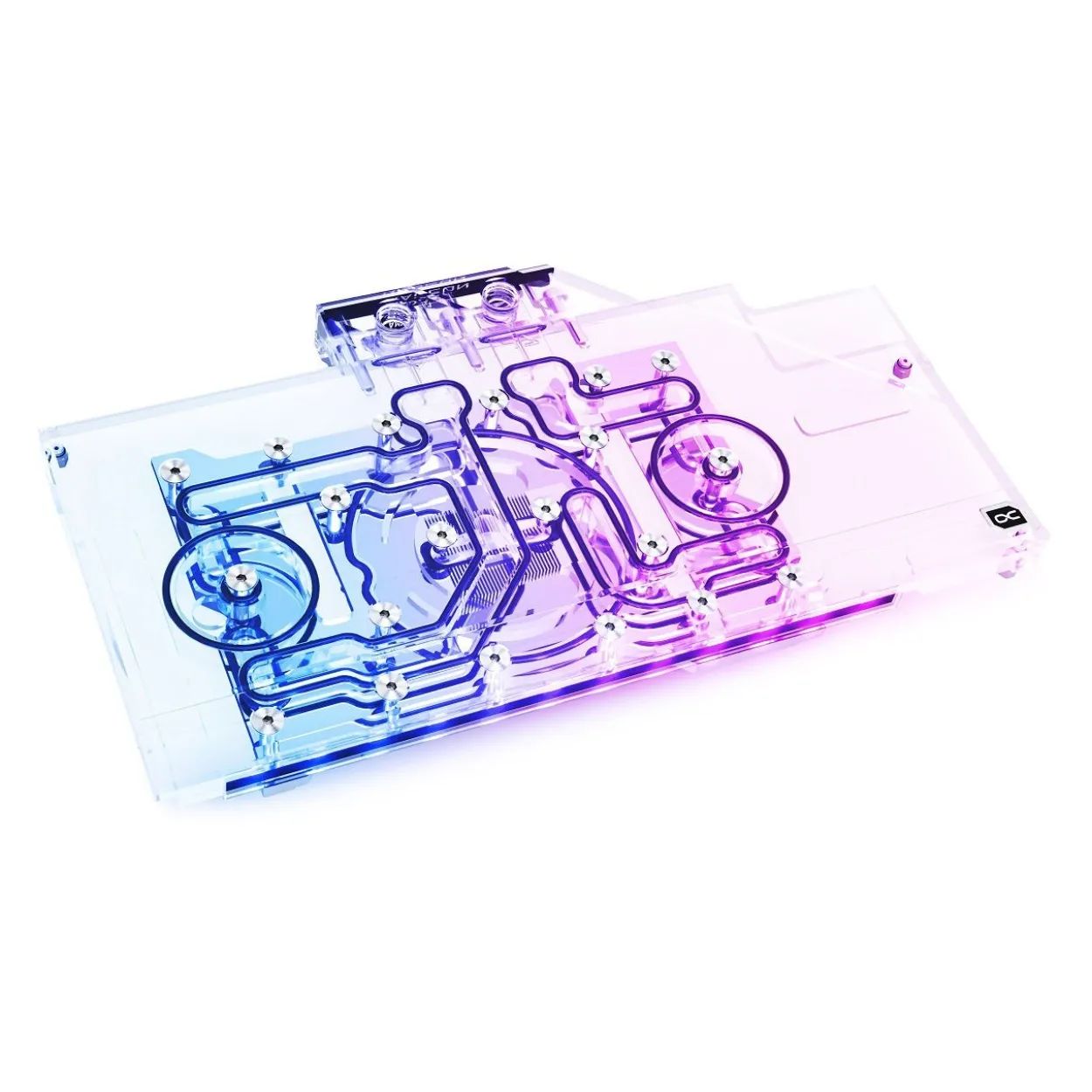 Alphacool Eisblock Aurora Acryl GPX-A Radeon RX 6800 Nitro+ mit Backplate