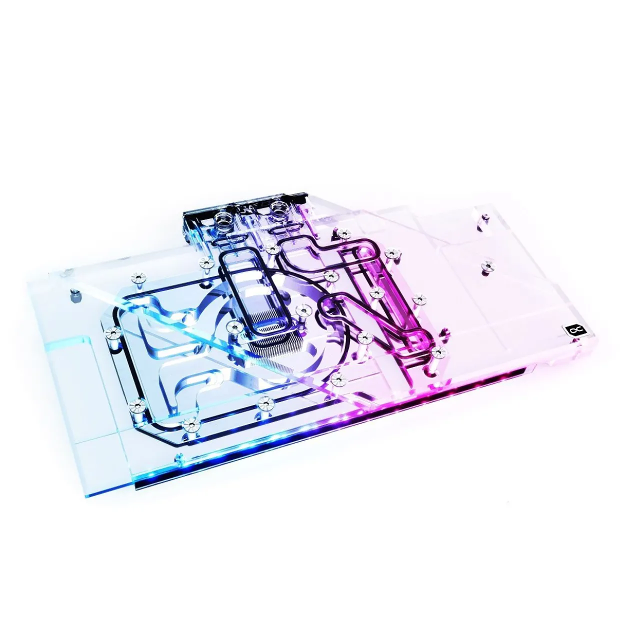 Alphacool Eisblock Aurora Acryl GPX-A Radeon RX 6800/6800XT Strix/TUF mit Backplate