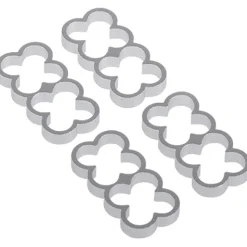 Alphacool Eiskamm Alu X8 - 4mm - 4 Stück silber