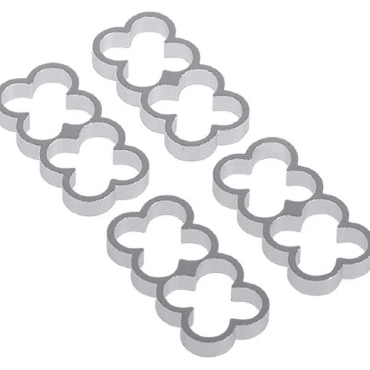 Alphacool Eiskamm Alu X8 - 4mm - 4 Stück silber