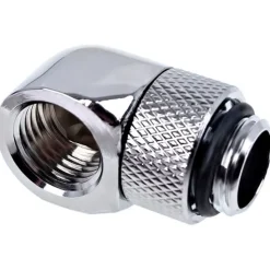 Alphacool Eiszapfen L-Verbinder drehbar G1/4 AG auf G1/4 IG - Chrome