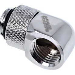 Alphacool Eiszapfen L-Verbinder drehbar G1/4 AG auf G1/4 IG - Chrome
