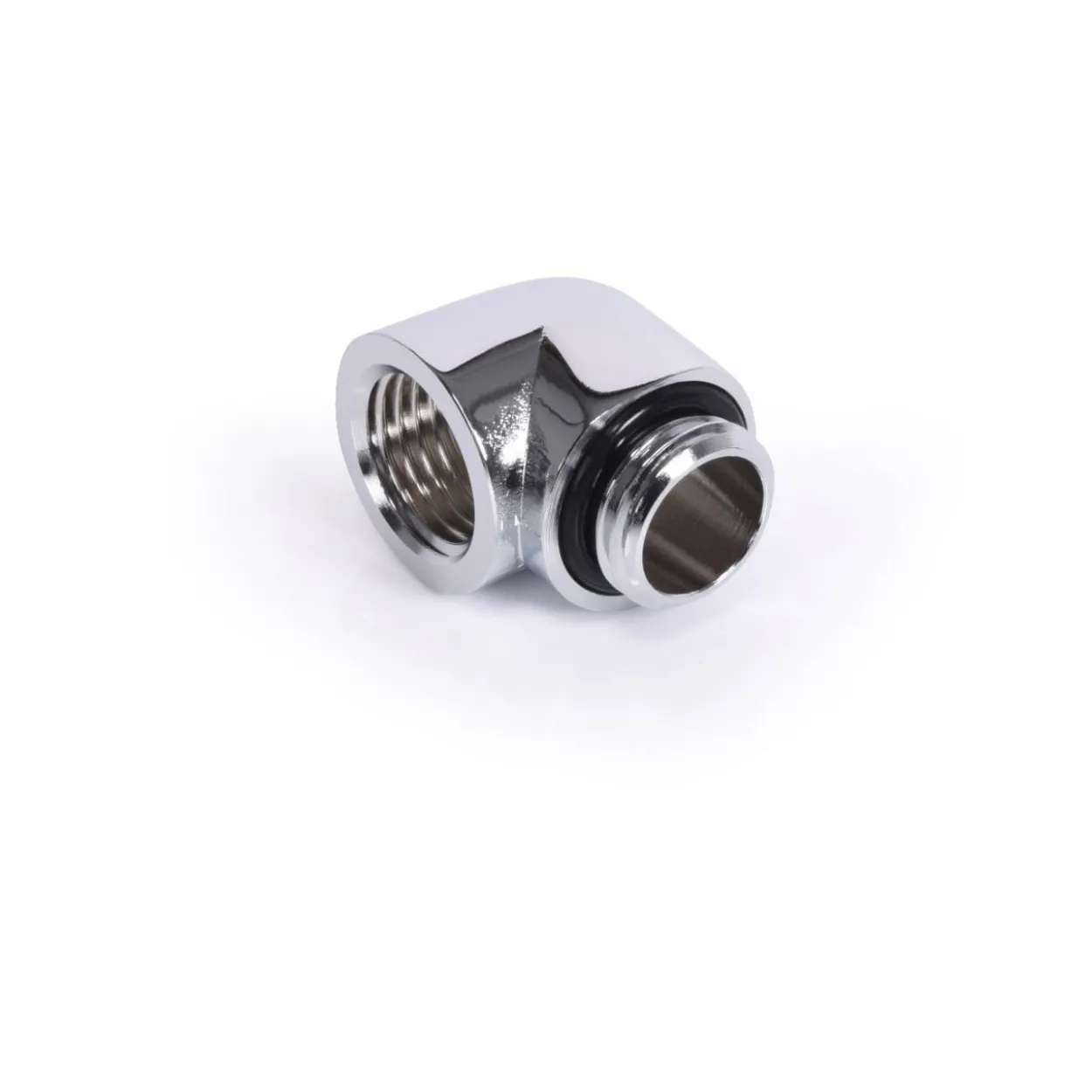 Alphacool Eiszapfen L-Verbinder G1/4 AG auf G1/4 IG - chrom