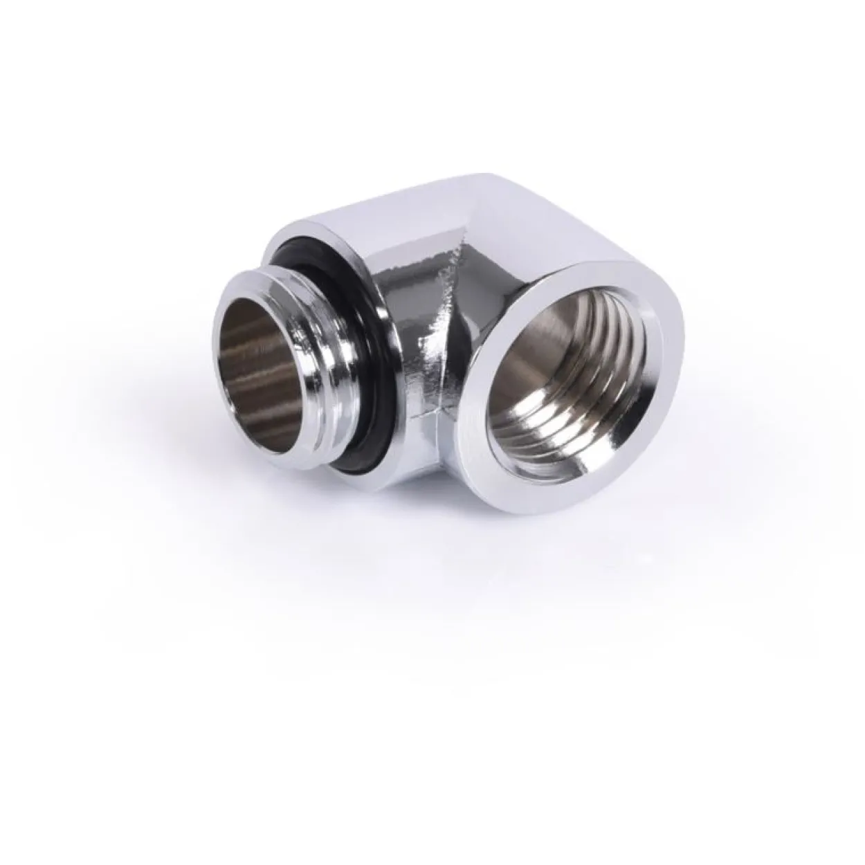 Alphacool Eiszapfen L-Verbinder G1/4 AG auf G1/4 IG - chrom
