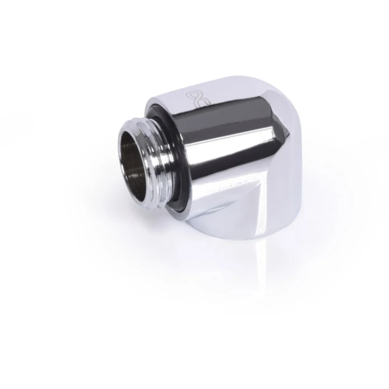 Alphacool Eiszapfen L-Verbinder G1/4 AG auf G1/4 IG - chrom