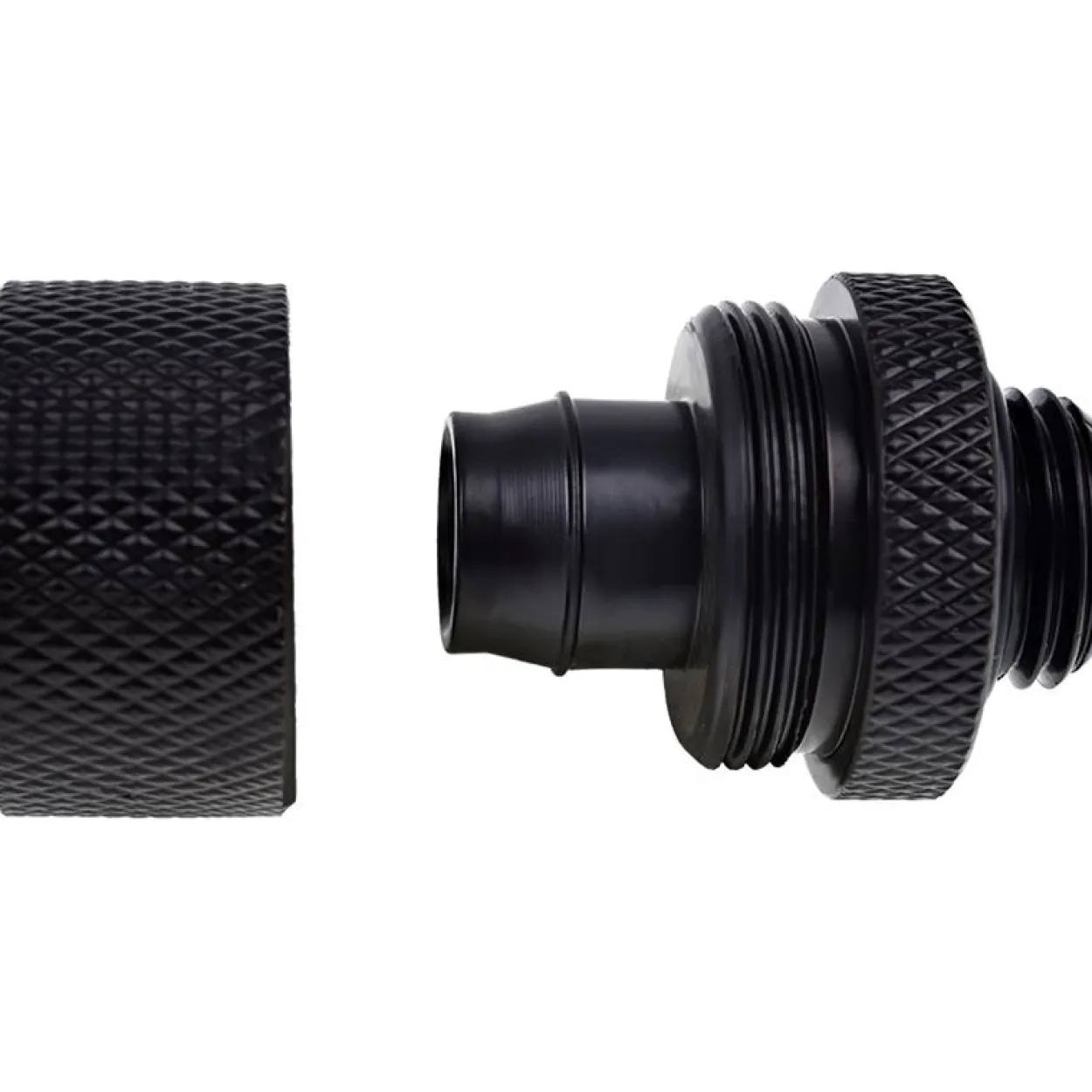 Alphacool Eiszapfen 16/10mm Anschraubtülle G1/4 - Deep Black Sixpack