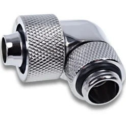 Alphacool Eiszapfen 16/10mm Anschraubtülle 90° drehbar G1/4 - 4pcs Set Chrome