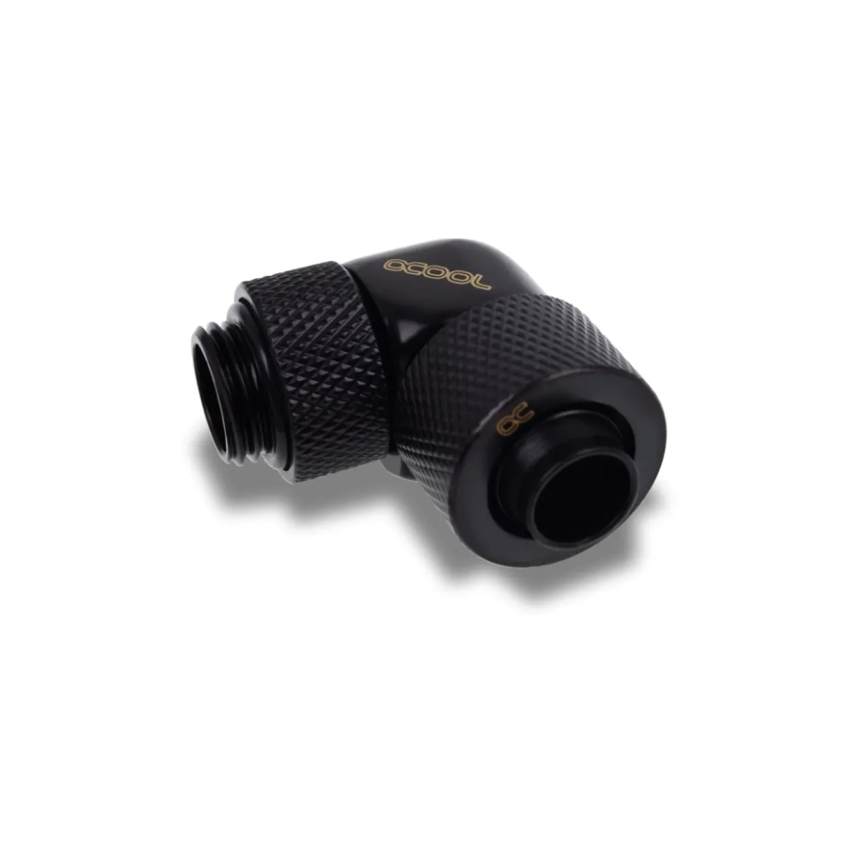Alphacool Eiszapfen 13/10mm Anschraubtülle 90° drehbar G1/4 - 4pcs Set Deep Black