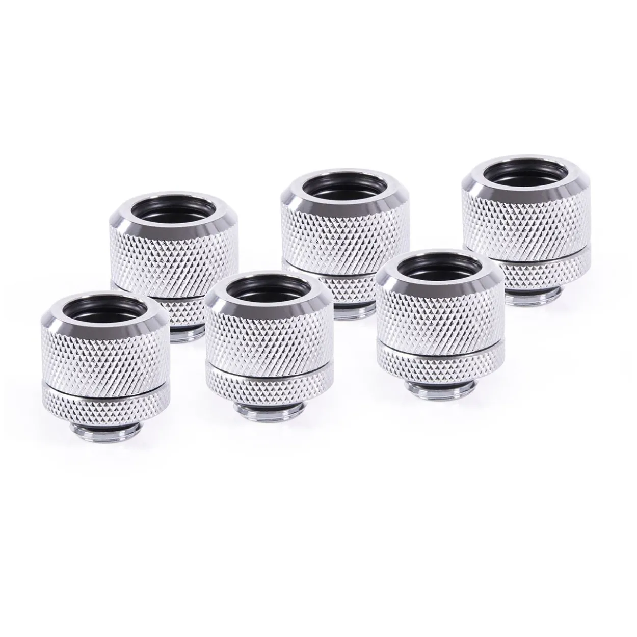 Alphacool Eiszapfen 14mm HardTube Anschraubtülle G1/4 - Chrome Sixpack