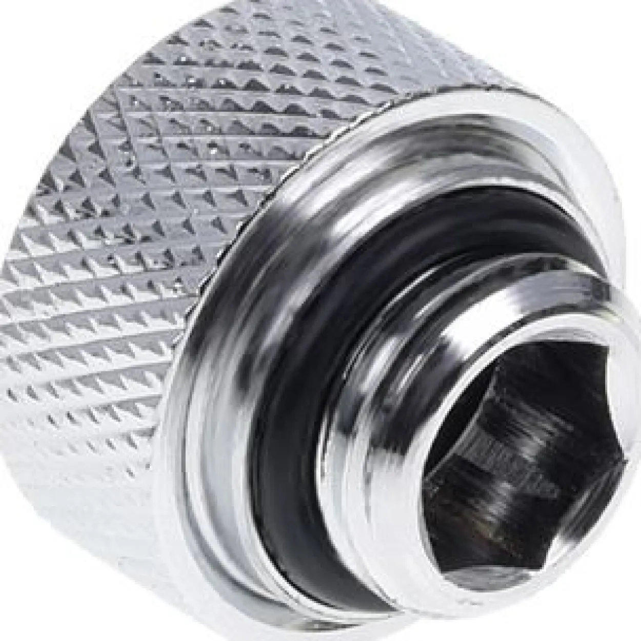 Alphacool Eiszapfen 13mm HardTube Anschraubtülle G1/4 für Acryl- Messingrohre - Chrome Sixpack