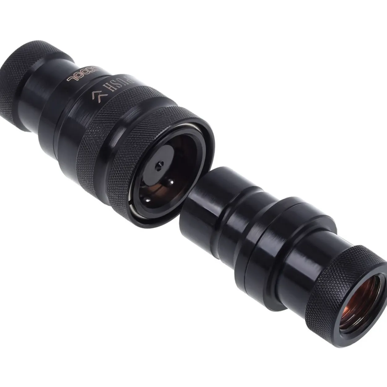 Alphacool Eiszapfen Schnellverschlusskupplungsset G1/4 IG - Deep Black