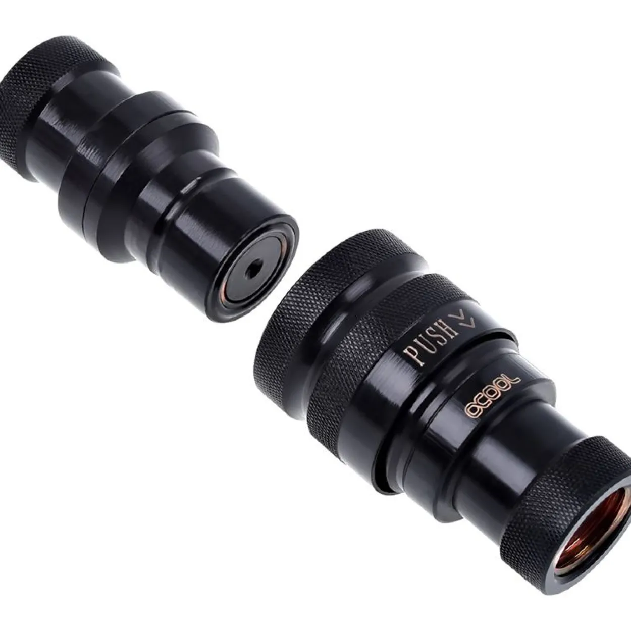 Alphacool Eiszapfen Schnellverschlusskupplungsset G1/4 IG - Deep Black