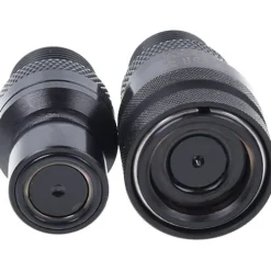 Alphacool Eiszapfen Schnellverschlusskupplungsset mit Doppel Schottverschraubung G1/4 IG - Deep Blac