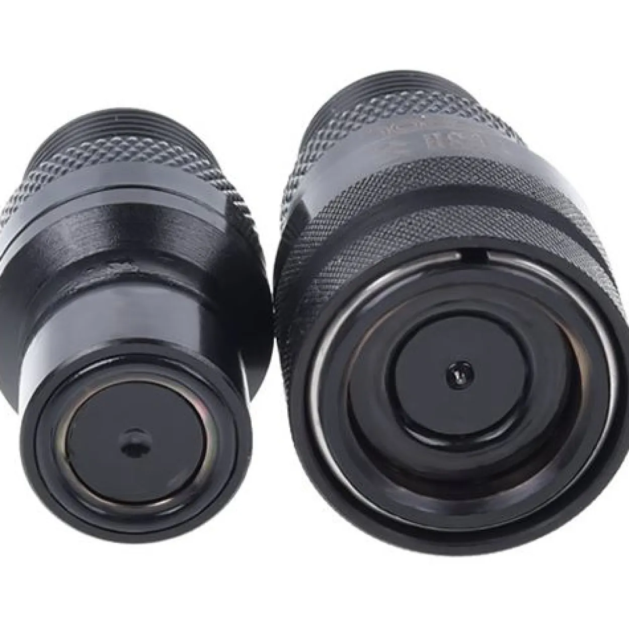 Alphacool Eiszapfen Schnellverschlusskupplungsset mit Doppel Schottverschraubung G1/4 IG - Deep Blac