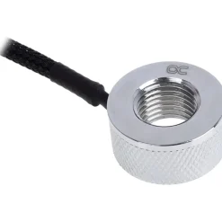 Alphacool Eiszapfen Temperatursensor G1/4 IG/IG & mit AG Adapter - Chrome