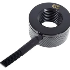 Alphacool Eiszapfen Temperatursensor G1/4 IG/IG mit AG Adapter - Deep Black