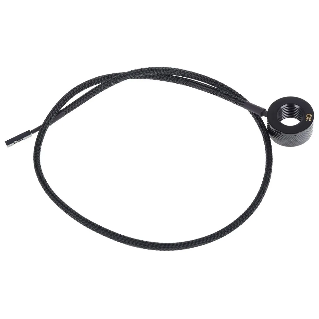 Alphacool Eiszapfen Temperatursensor G1/4 IG/IG mit AG Adapter - Deep Black