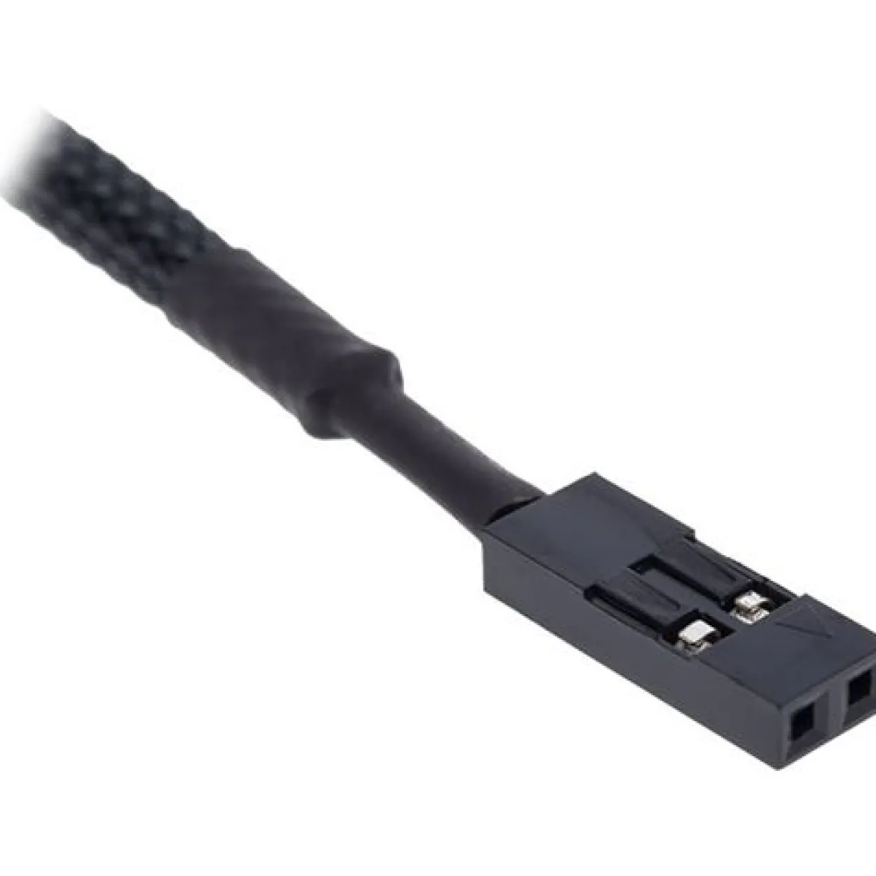 Alphacool Eiszapfen Temperatursensor G1/4 IG/IG mit AG Adapter - Deep Black