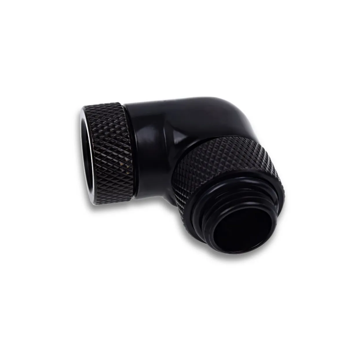 Alphacool Eiszapfen Winkeladapter 90° drehbar G1/4 AG auf G1/4 IG - 4pcs Set Deep Black