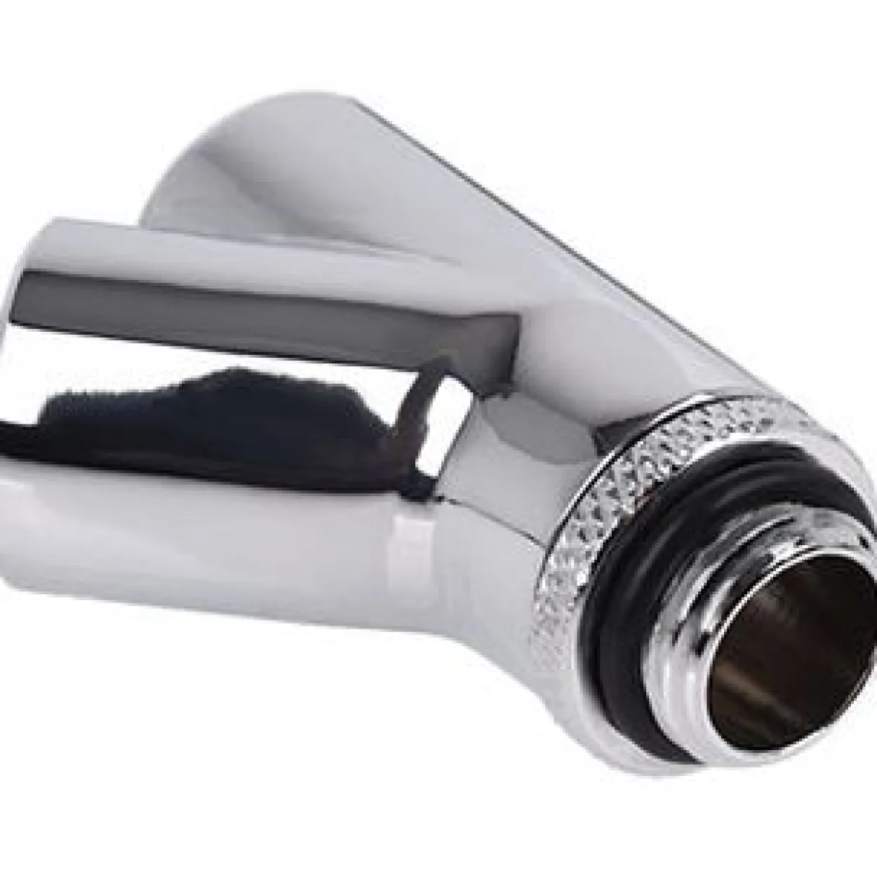 Alphacool Eiszapfen Y-Verbinder 45° - G1/4 drehbar - 2x Innen 1x Außengewinde - Chrome
