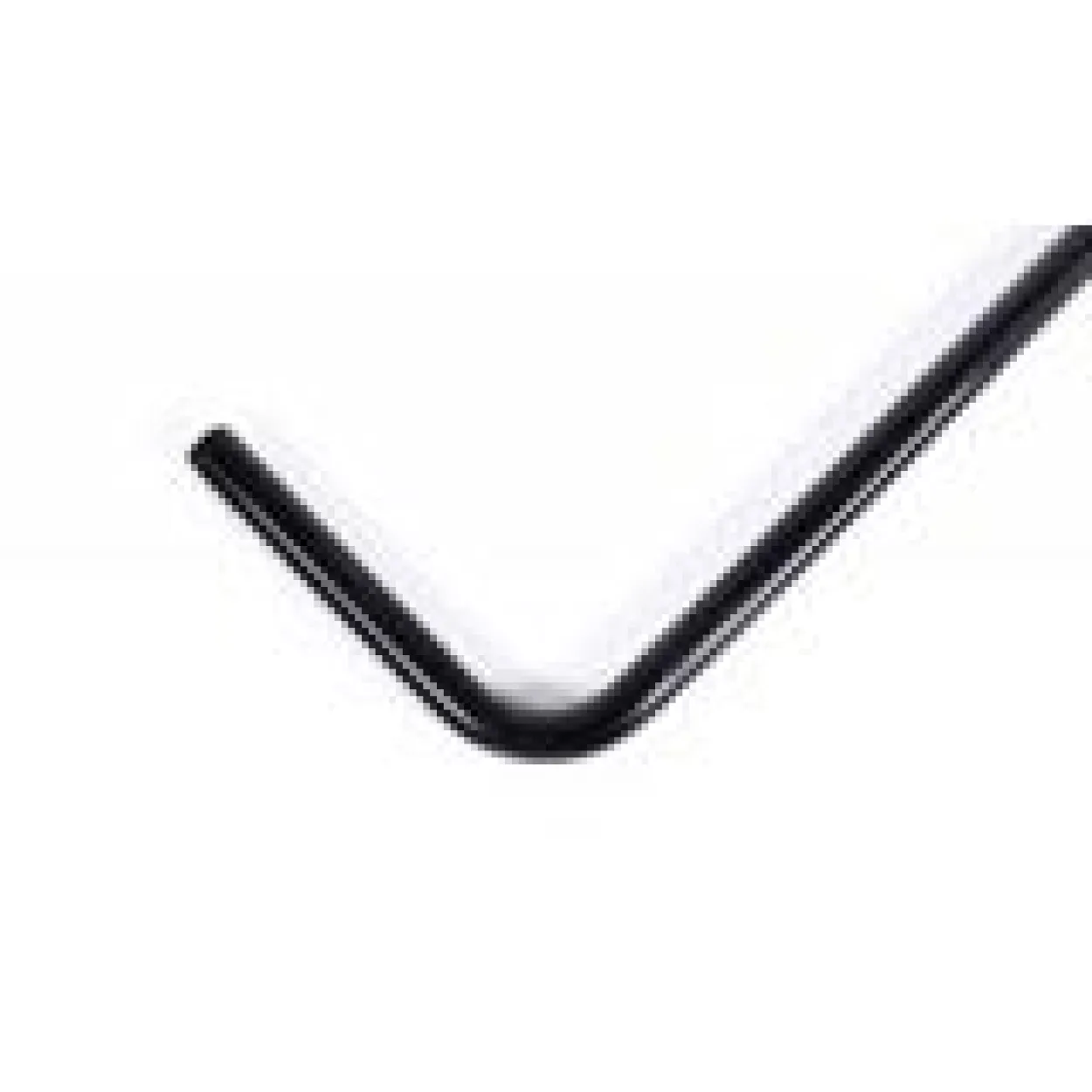 Alphacool HardTube 13mm OD 90° Messing 10/30cm Deep Black