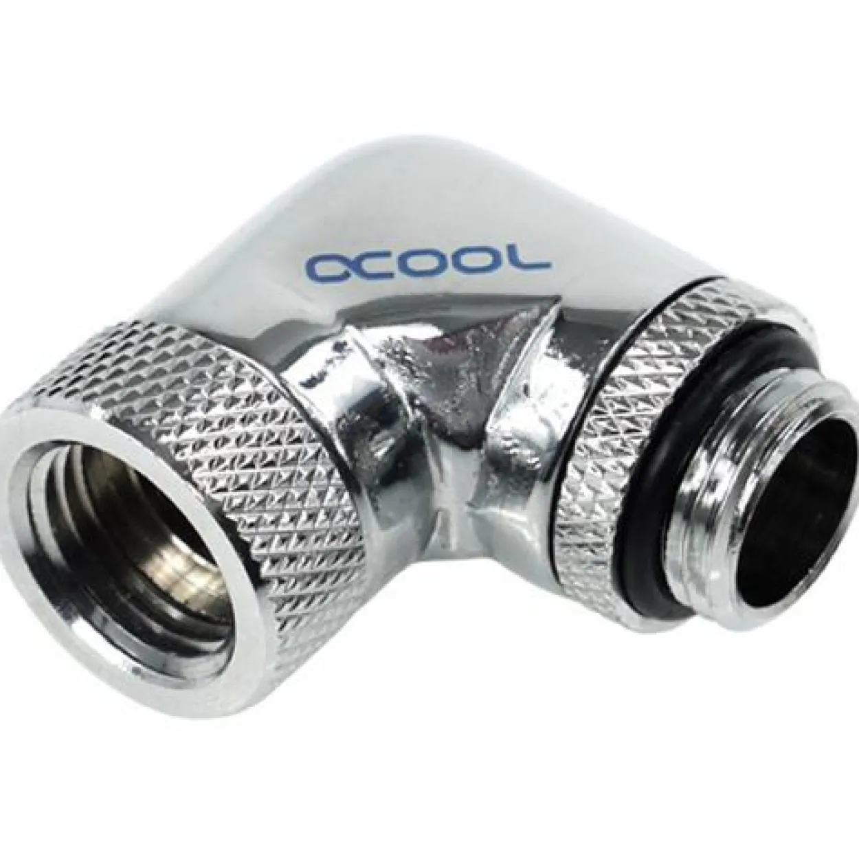Alphacool HF Winkeladapter 90° drehbar G1/4 AG auf G1/4 IG - Chrome