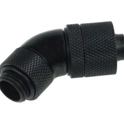 Alphacool HF 13/10 (10x1,5mm) Anschraubtülle 45° drehbar G1/4 - Deep Black