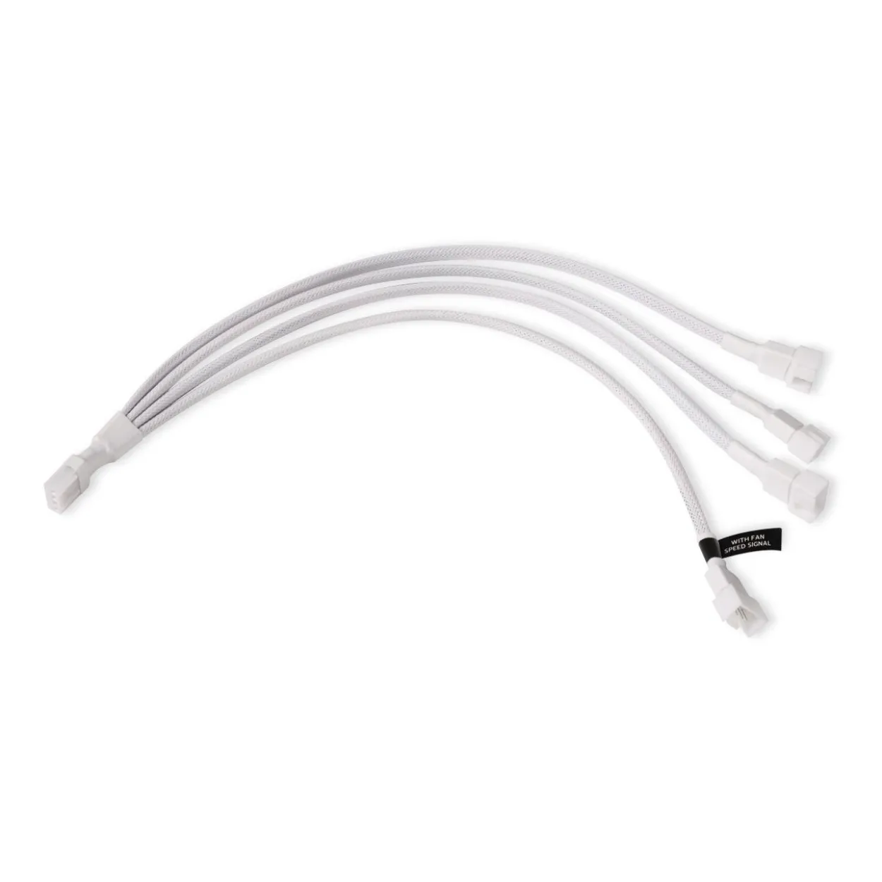 Alphacool LK Y-Splitter 4-Pin auf 4x 4-Pin PWM 30cm weiß