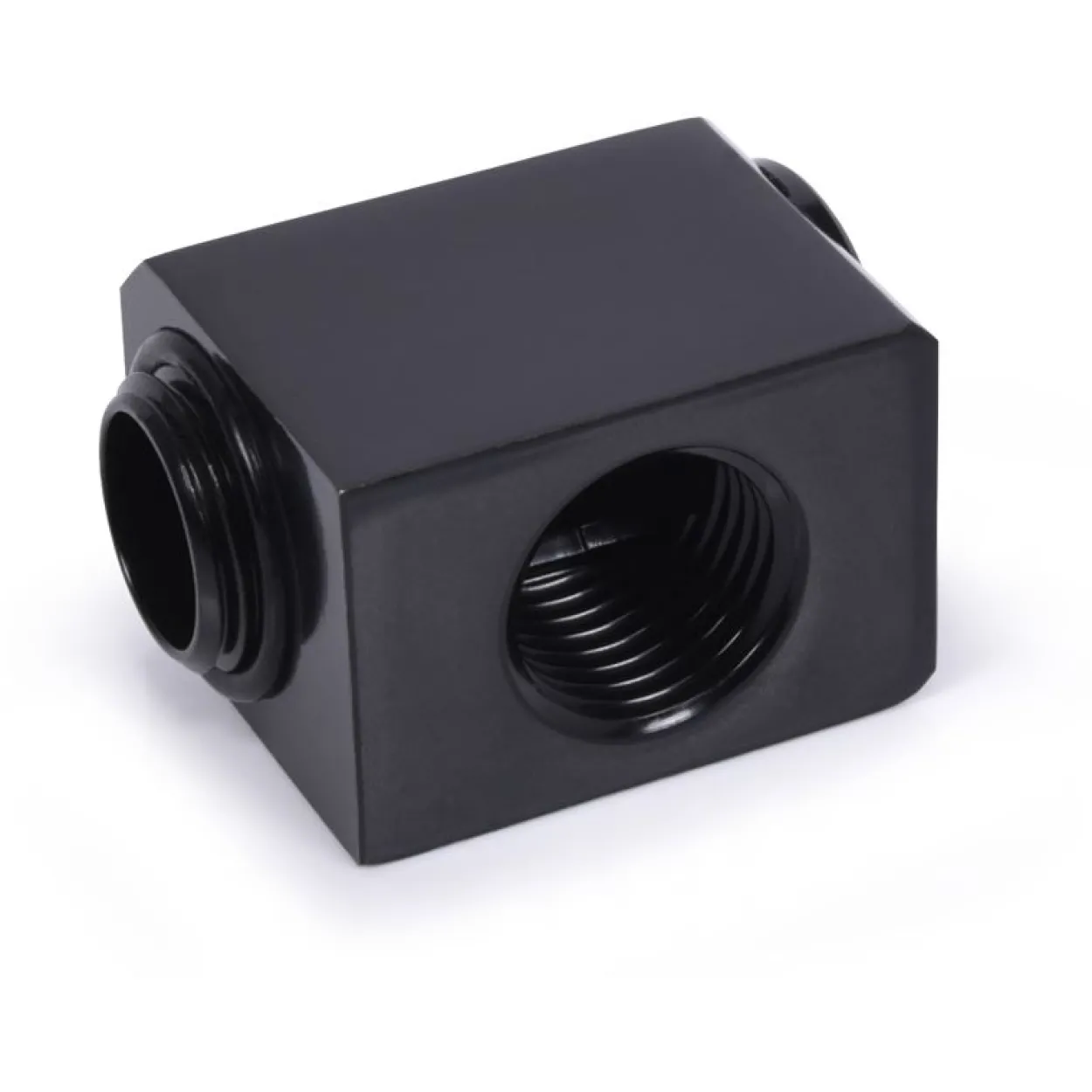 Alphacool Low Profile ES L-Verbinder drehbar G1/4 AG auf G1/4 IG - Deep Black