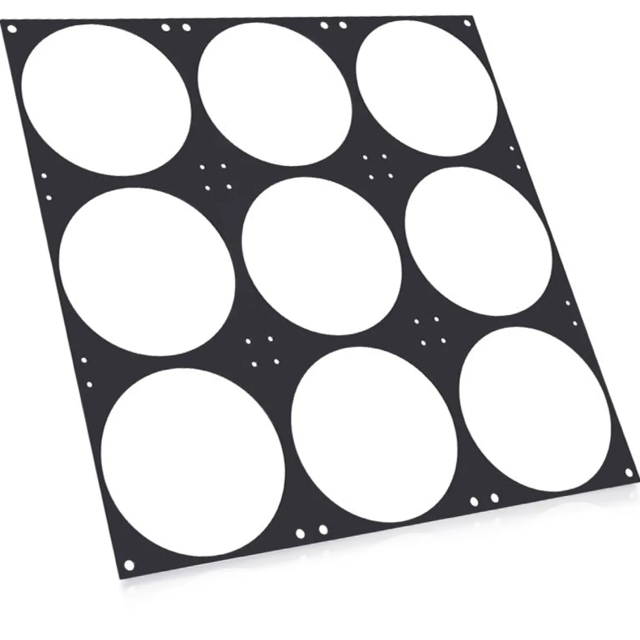 Alphacool Nova 1080 Lüfterblende 9x120mm - Black