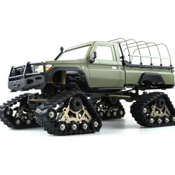 Amewi AMXRock RCX10PTS Crawl.Pick-Up Milit. gr 1:10, RTR gra