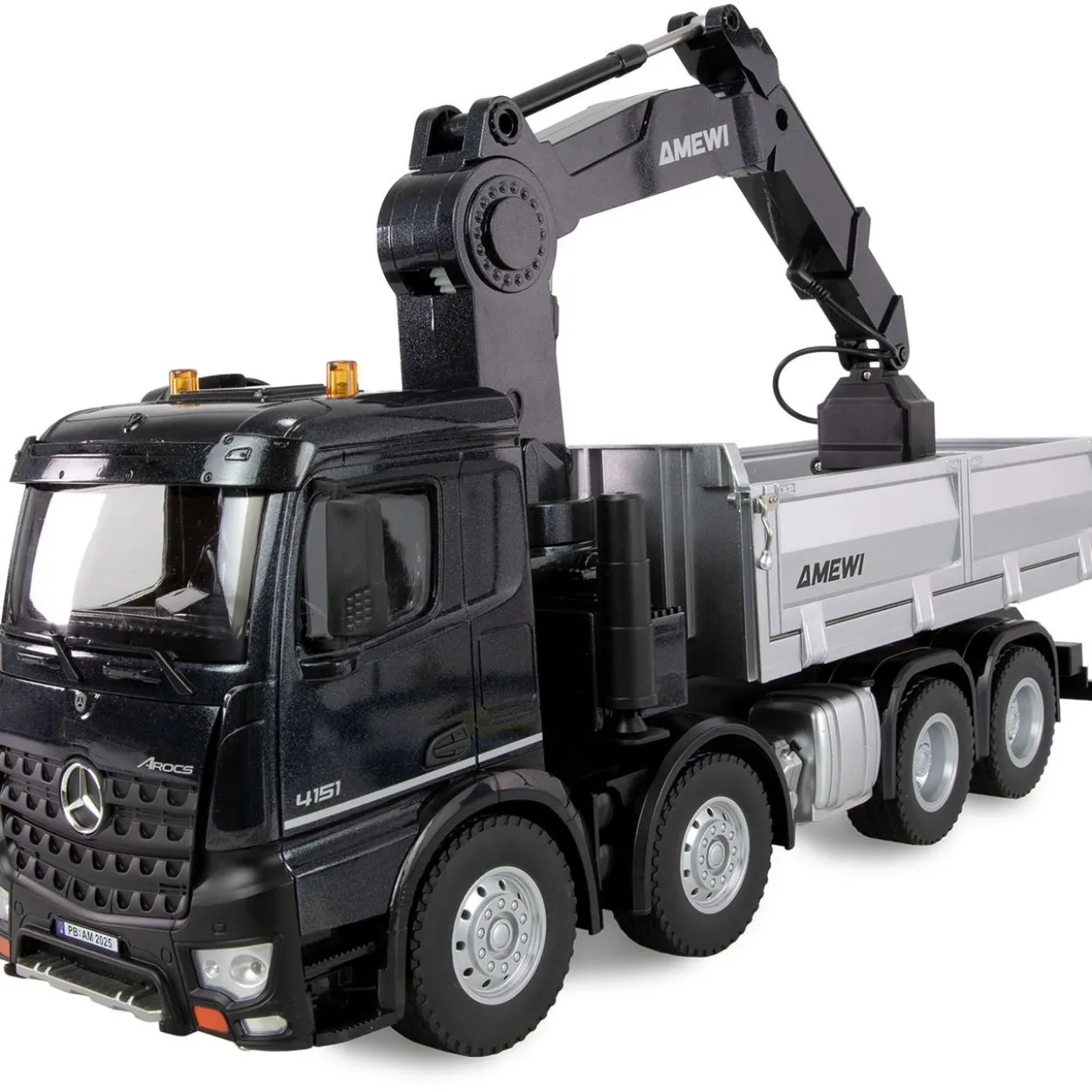 Amewi Mercedes Arocs Kranwagen m. Kipper 8x4/4 4WD 1:18 RTR