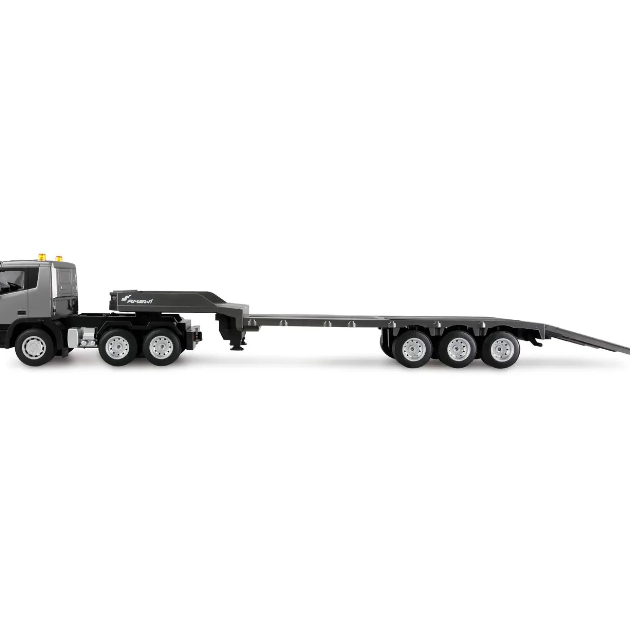 Amewi RC Baustelle G836E Zugmaschine mit Tieflader 1:24 RTR