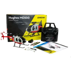 Amewi RC Helikopter MD500 Li-Po Akku 350mAh silber/rot