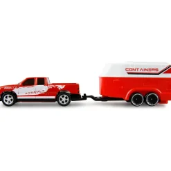 Amewi RC Pickup Die Cast mit Wohnwagen 1:64 RTR rot 6+