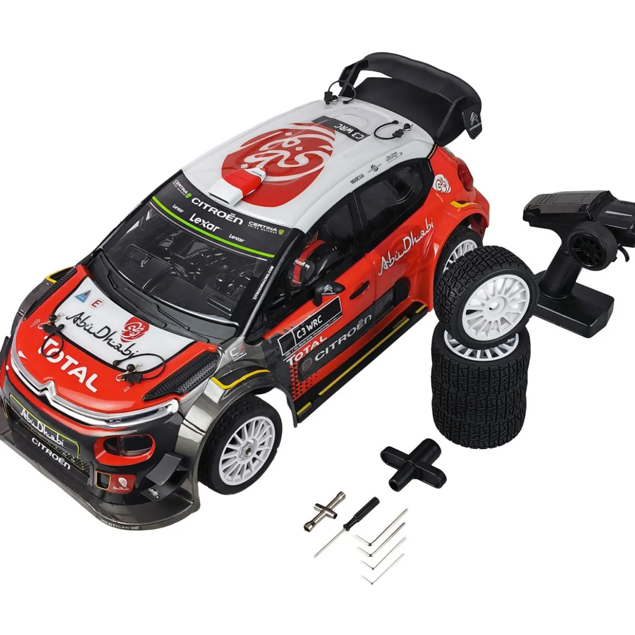 Amewi RC Rallye Citroen CR3 WRC HyperGo 1:7 schwarz/rot