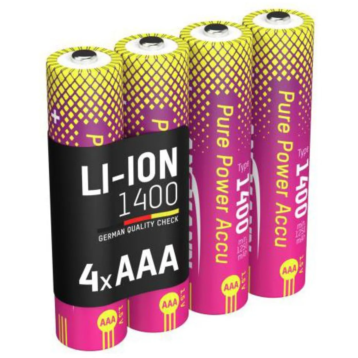 ANSMANN Akkus Li-Ion Micro AAA 1.400 mAh, 4 St.